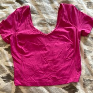 LULULEMON sonic pink, align tshirt